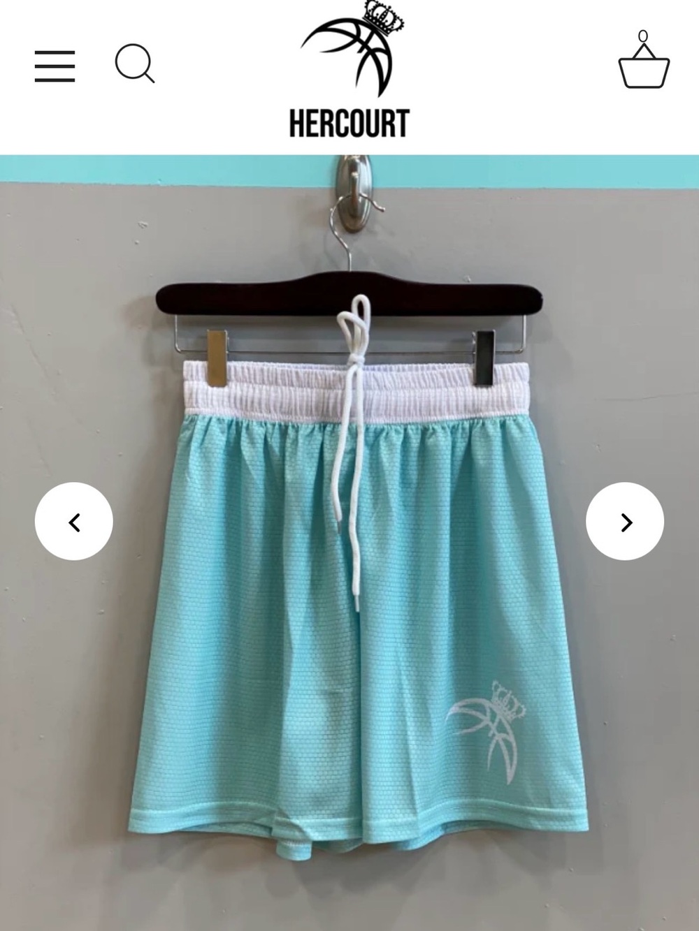 Hercourt Women's Teal Basketball Shorts